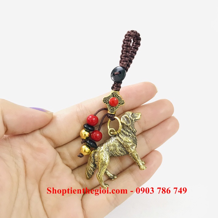 Móc Khóa Tượng Đồng Con Chó - SP005223